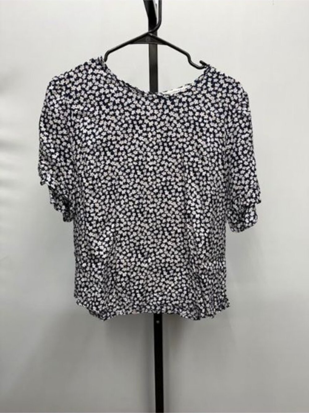 Abercrombie & Fitch Navy Blue Floral Ditsy Blouse